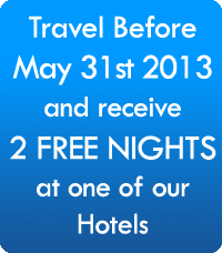 Visit the clinic before May 31st 2013 and receive an additional free night stay at one of our hotels as part of their consultation package. 